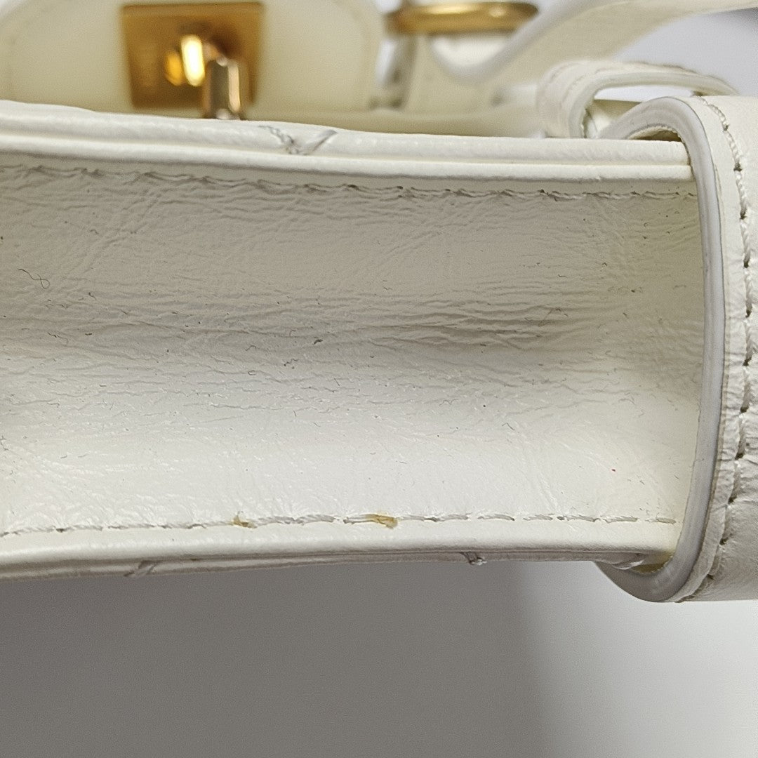 Quilted Calfskin Mini White