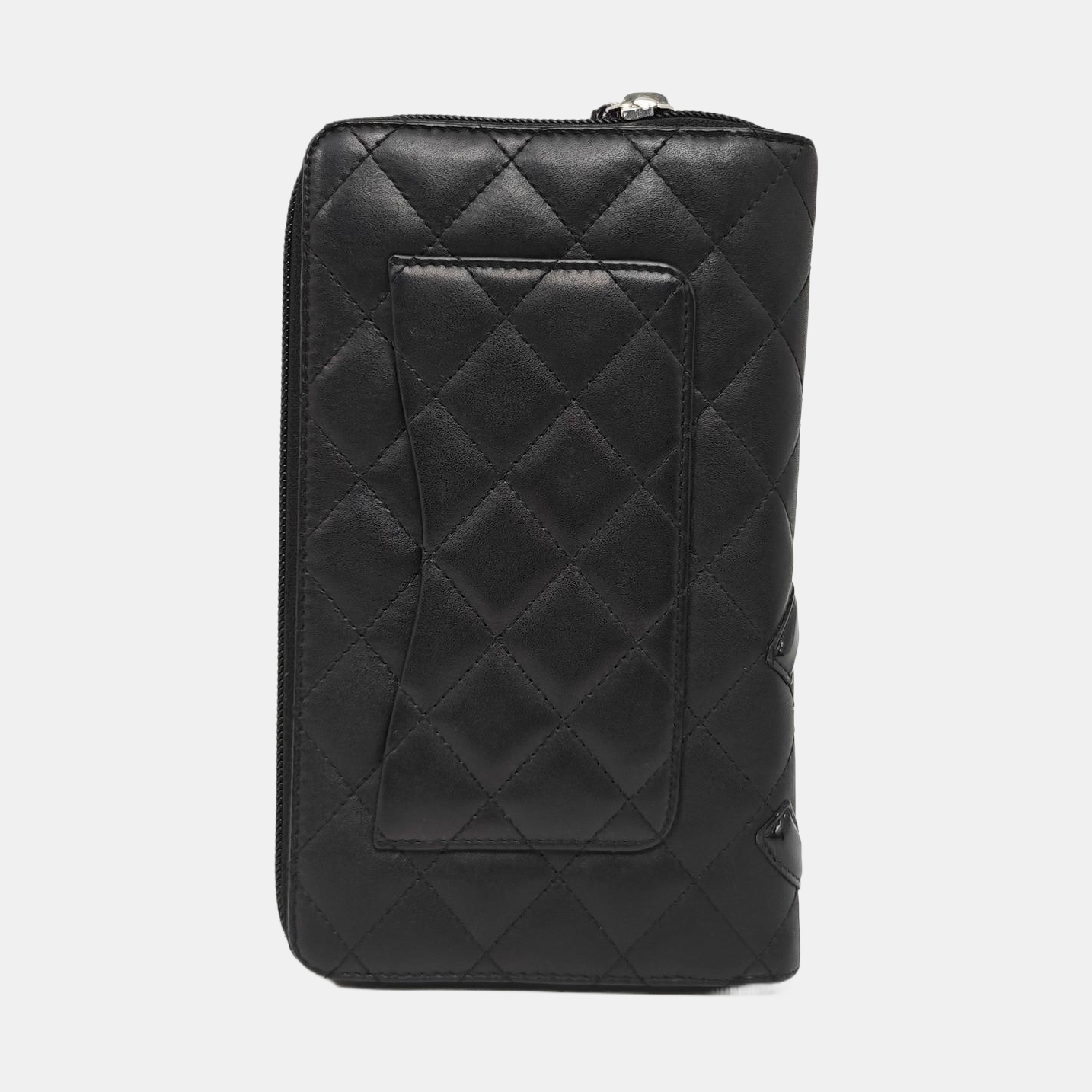Authenticated pre-owned  Cambon Quilted Calfskin Black Wallet - Wallet at Looply