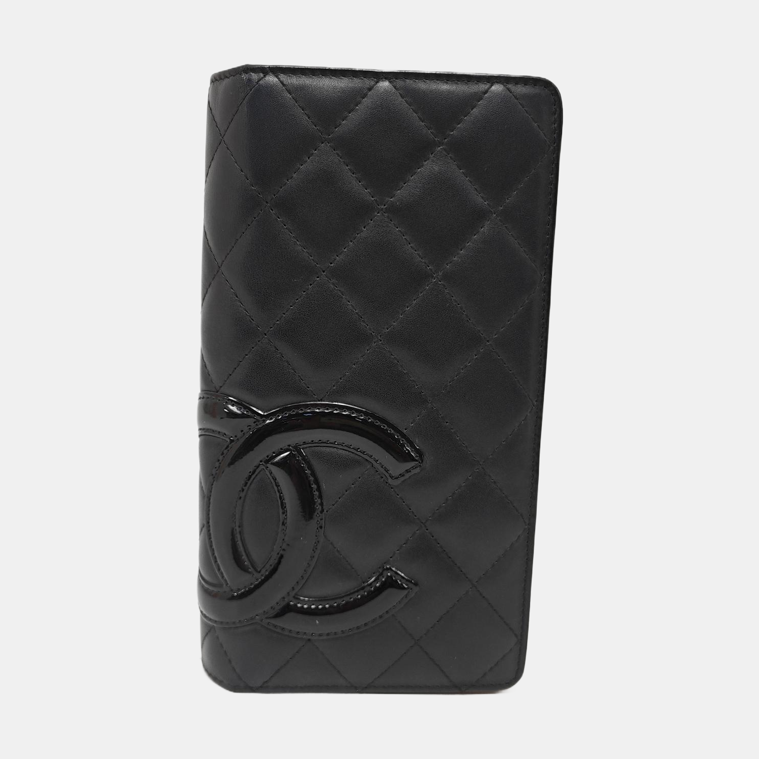 Authenticated pre-owned  Cambon Quilted Calfskin Black Wallet - Wallet at Looply