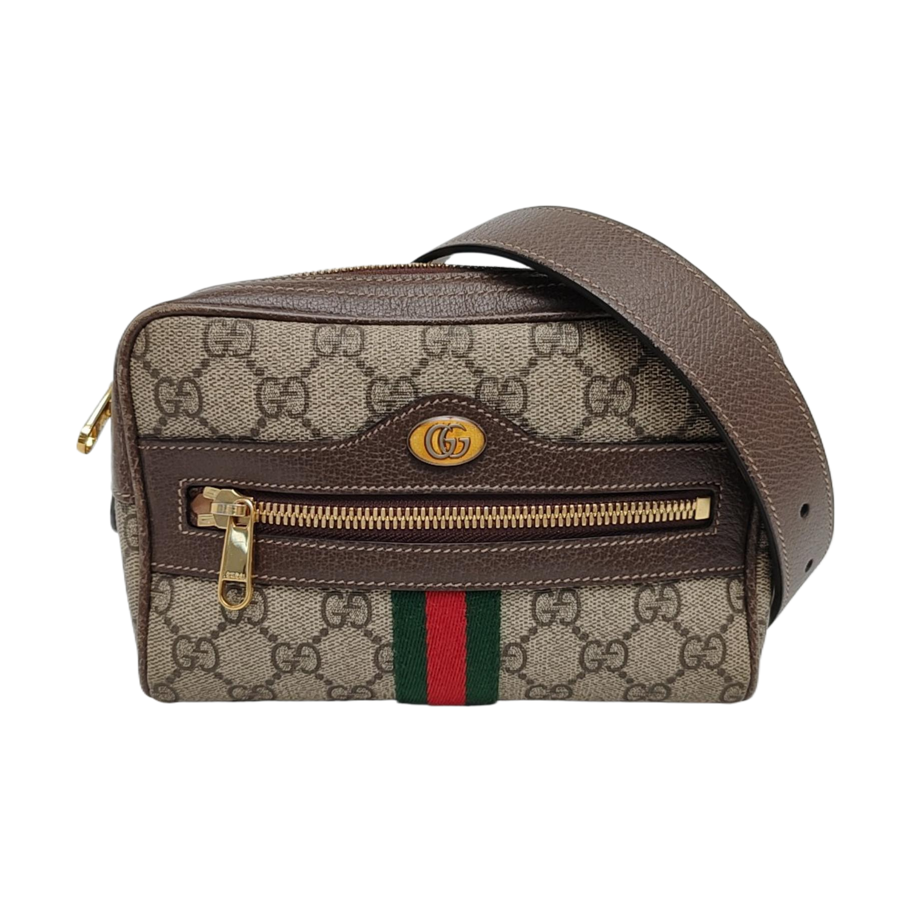 Authenticated pre-owned  Ophidia Small Monogram Coated Canvas Beige - Belt Bag at Looply