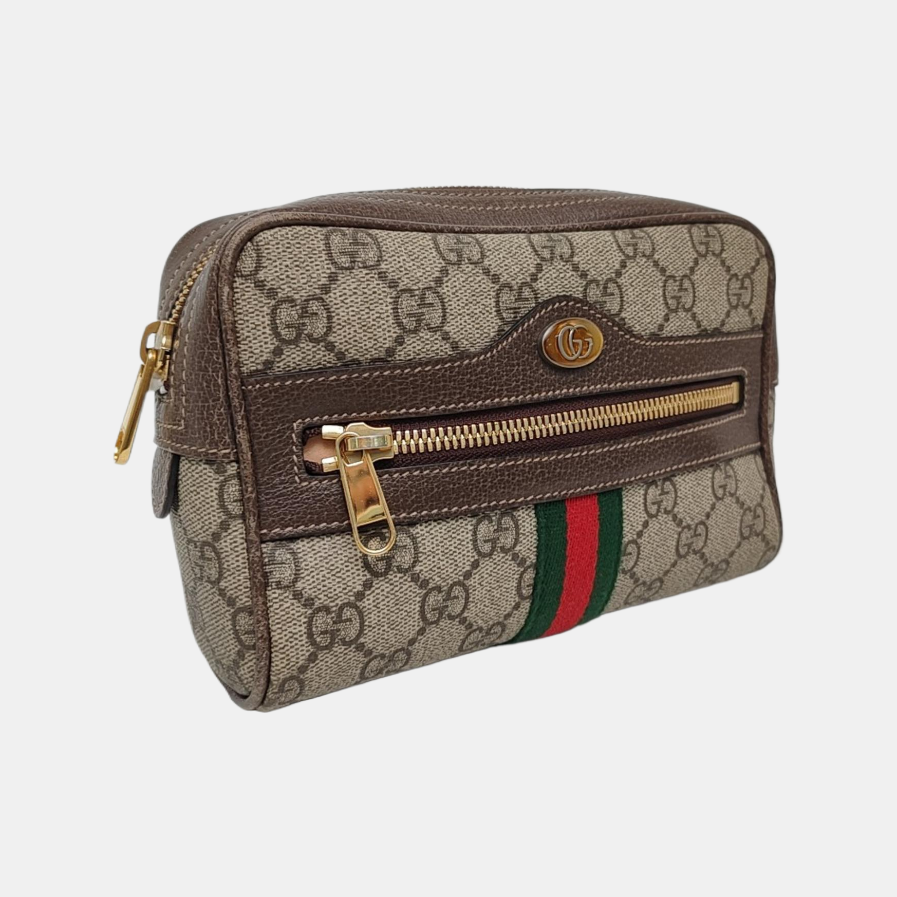 Authenticated pre-owned  Ophidia Small Monogram Coated Canvas Beige - Belt Bag at Looply