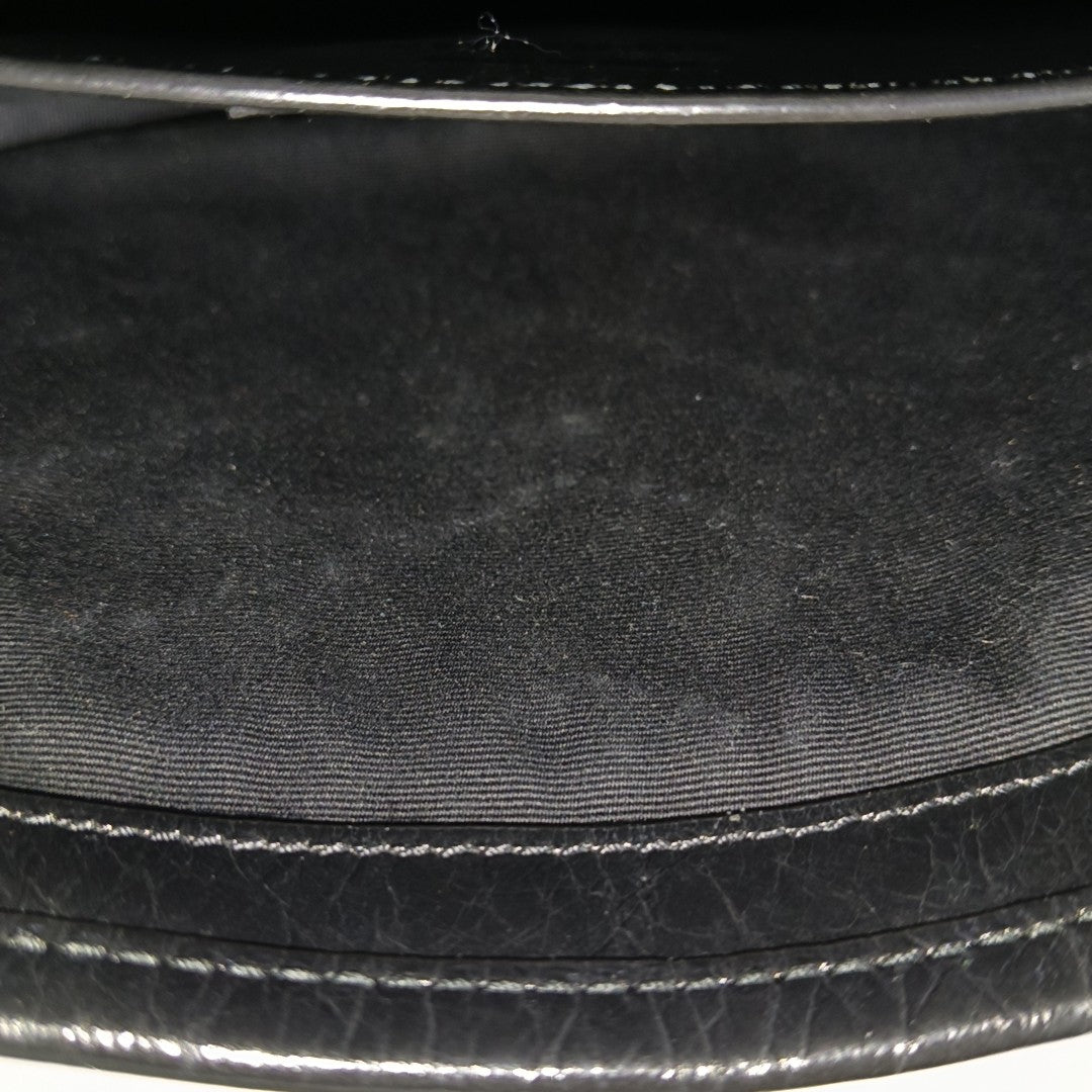 NIKI Small Chevron Calfskin Black