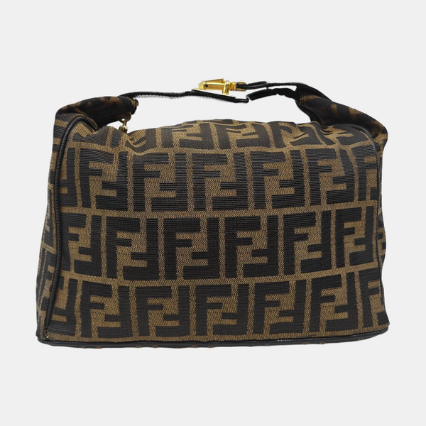 Canvas Top Handle Bag Brown