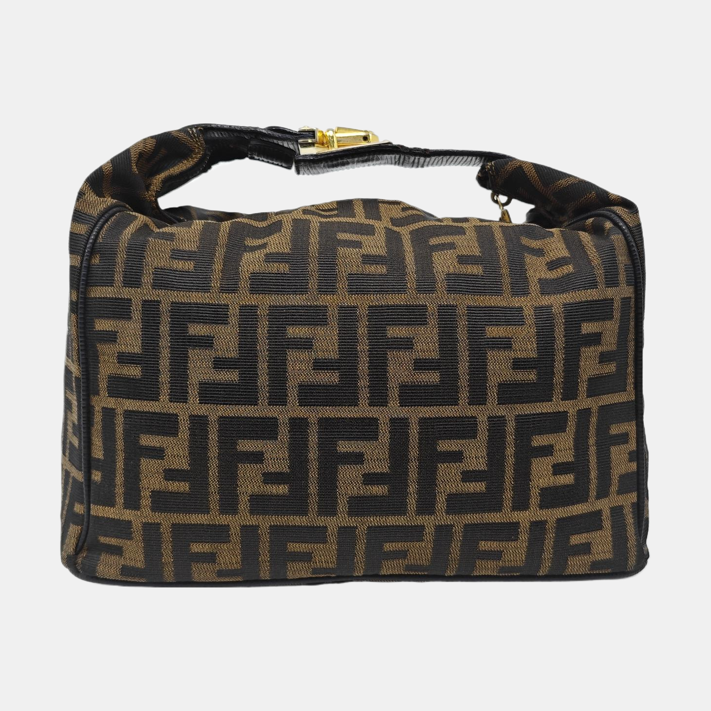 Canvas Top Handle Bag Brown