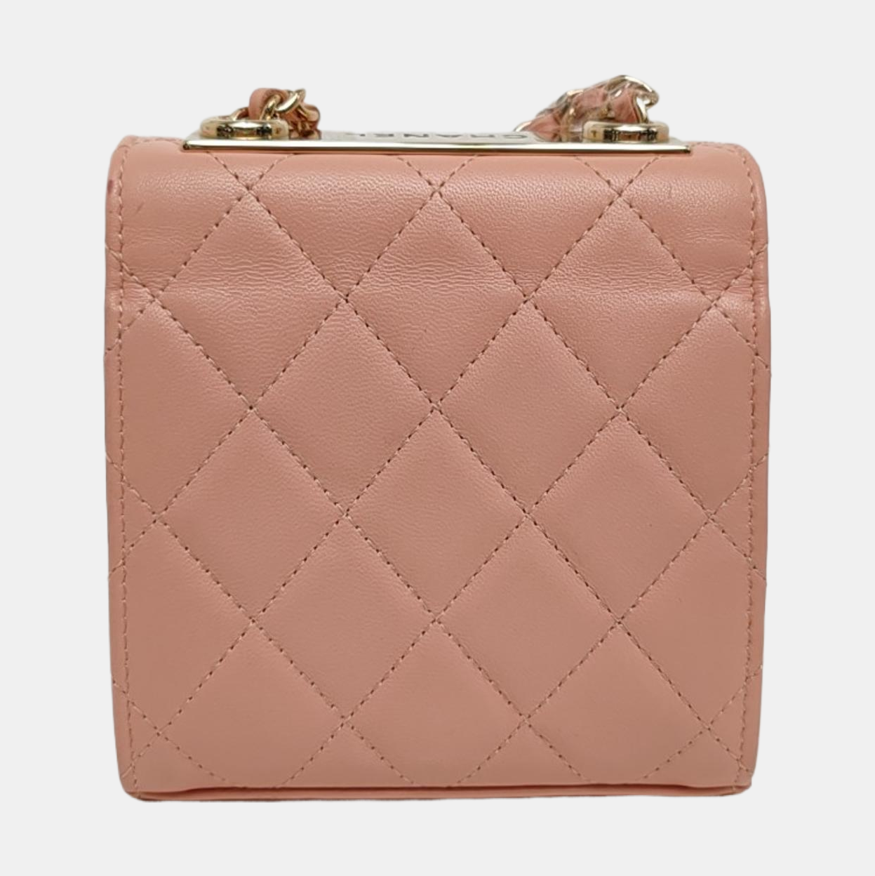 Authenticated pre-owned  Trendy CC Quilted Lambskin Pink - Crossbody Bag at Looply