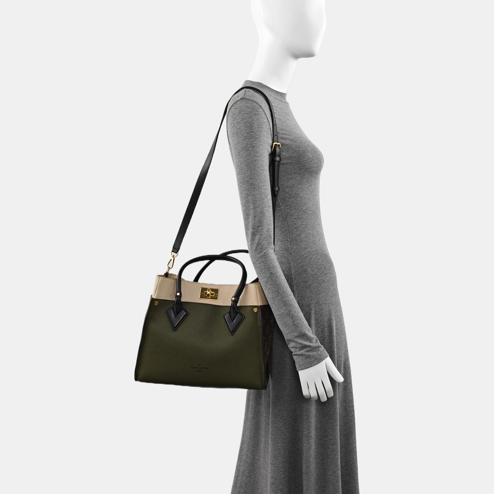 ON MY SIDE MM Monogram Calfskin Green