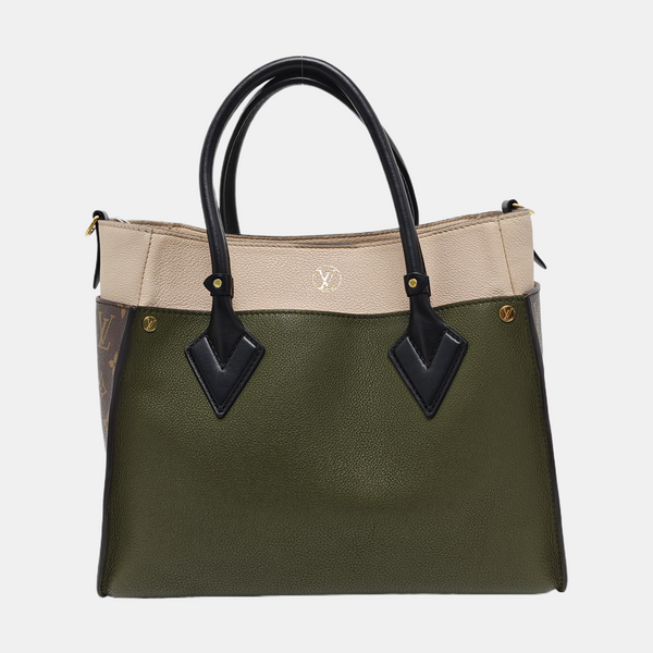 ON MY SIDE MM Monogram Calfskin Green