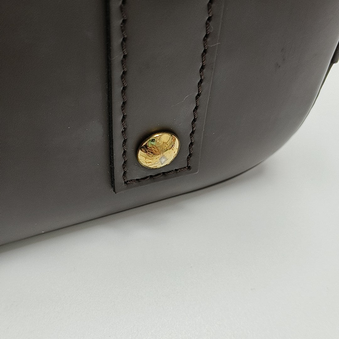 ALMA BB Damier Ebene Coated Canvas Brown
