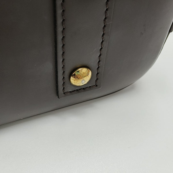 ALMA BB Damier Ebene Coated Canvas Brown