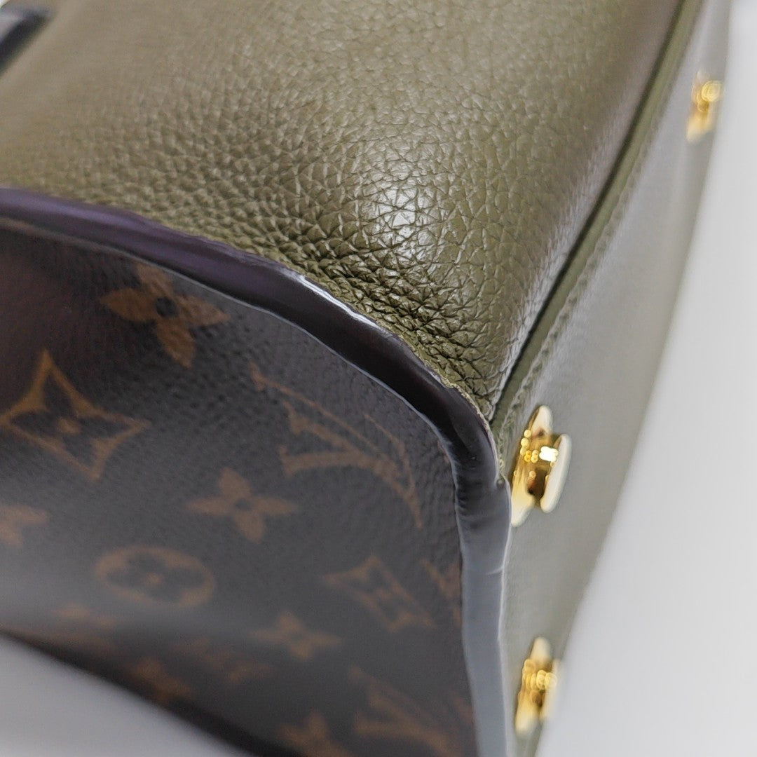 ON MY SIDE MM Monogram Calfskin Green