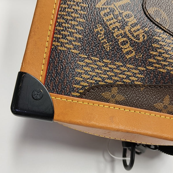 SOFT TRUNK Damier Ebene Coated Canvas Brown