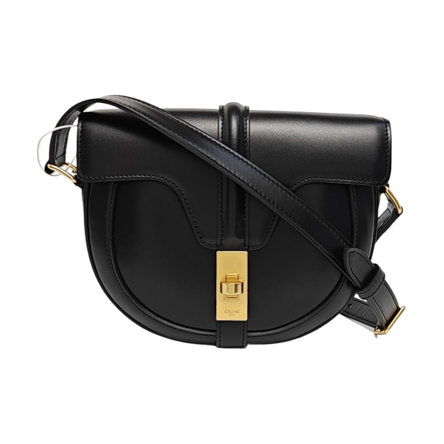 Authenticated pre-owned  16 Small Calfskin Black - Shoulder Bag at Looply
