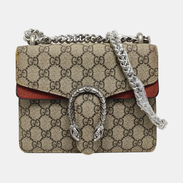 Authenticated pre-owned  Dionysus Super Mini Monogram Coated Canvas Beige - Shoulder Bag at Looply