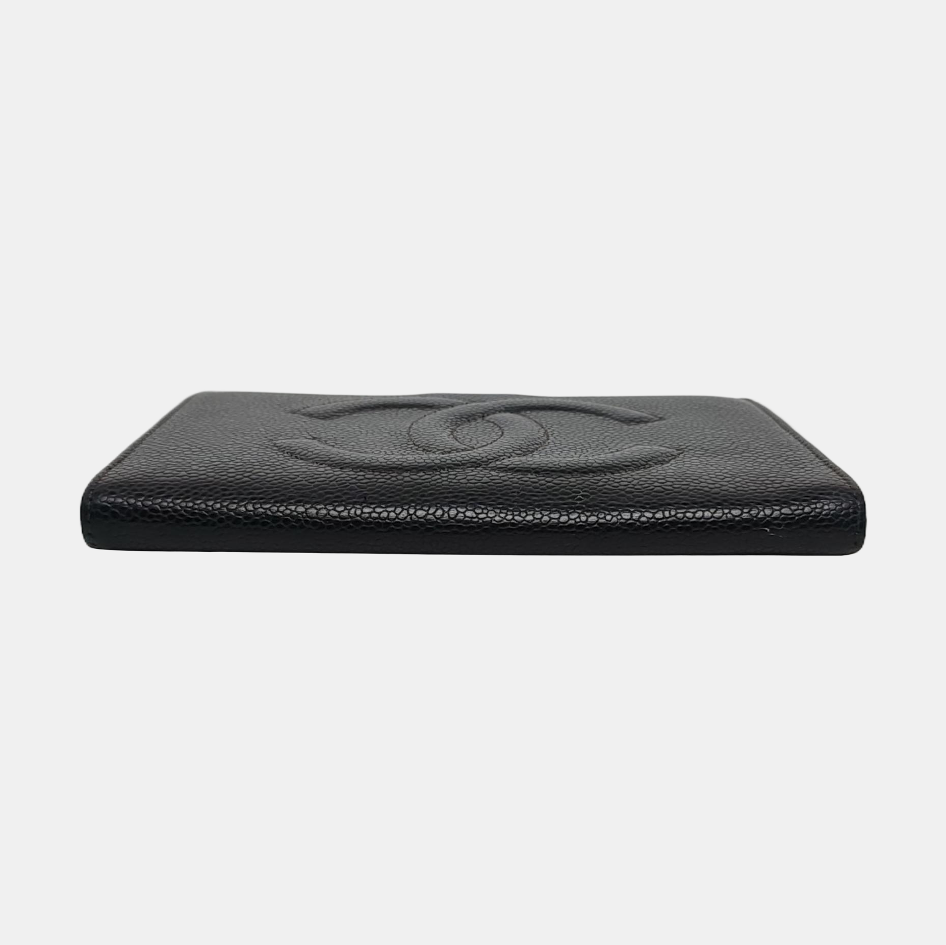 Grained Calfskin Wallet Black
