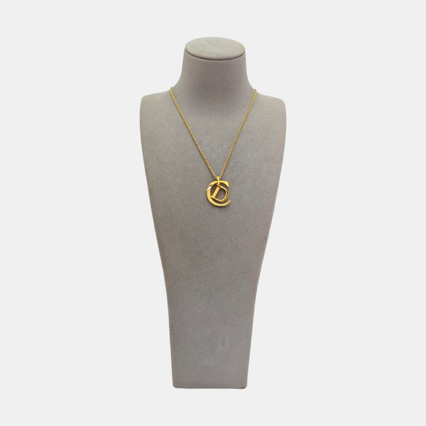 Authenticated pre-owned  CD Swing Gold Tone Metal Gold Necklace - Necklace at Looply