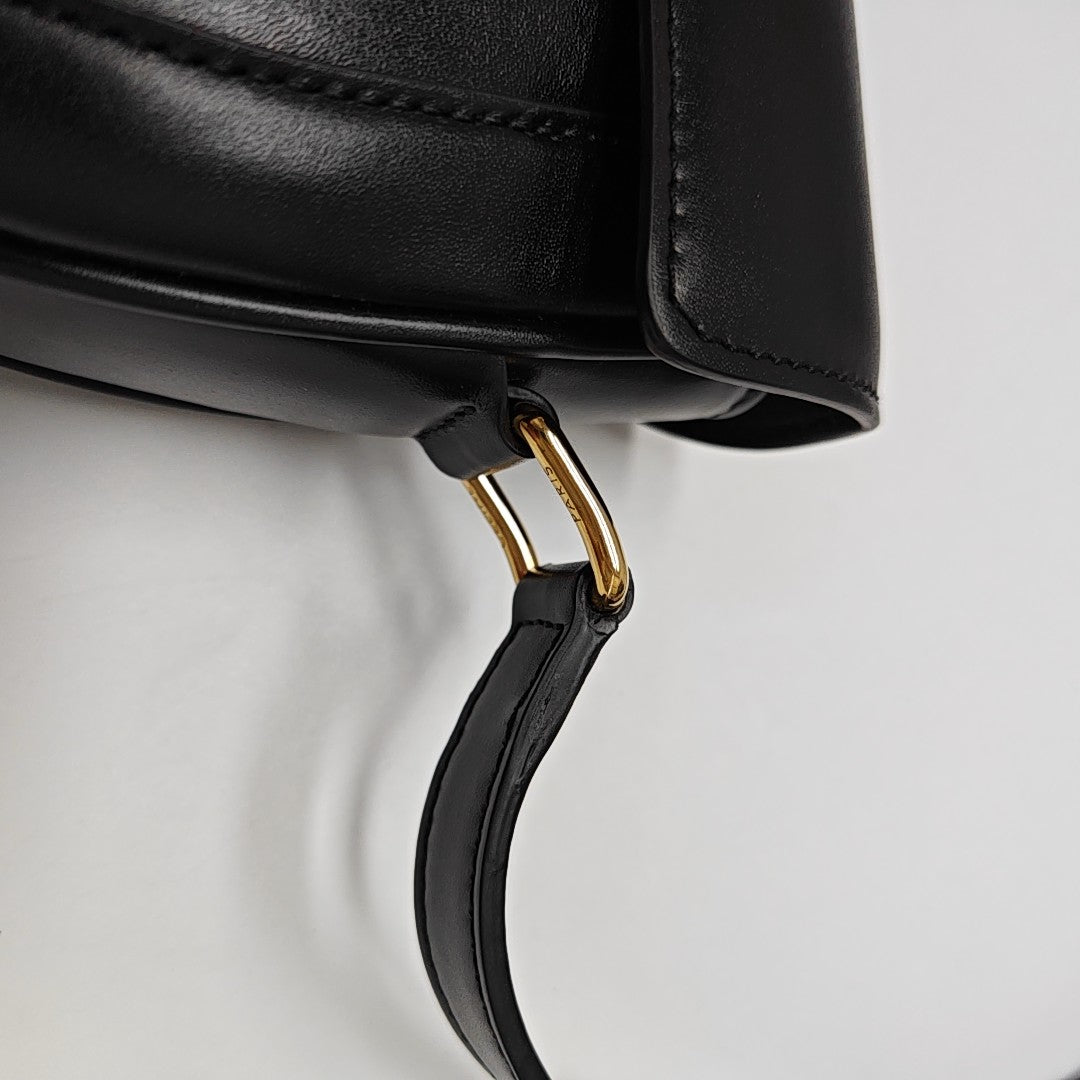 Authenticated pre-owned  16 Small Calfskin Black - Shoulder Bag at Looply