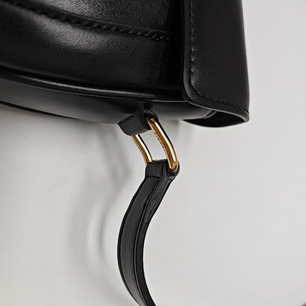 Authenticated pre-owned  16 Small Calfskin Black - Shoulder Bag at Looply