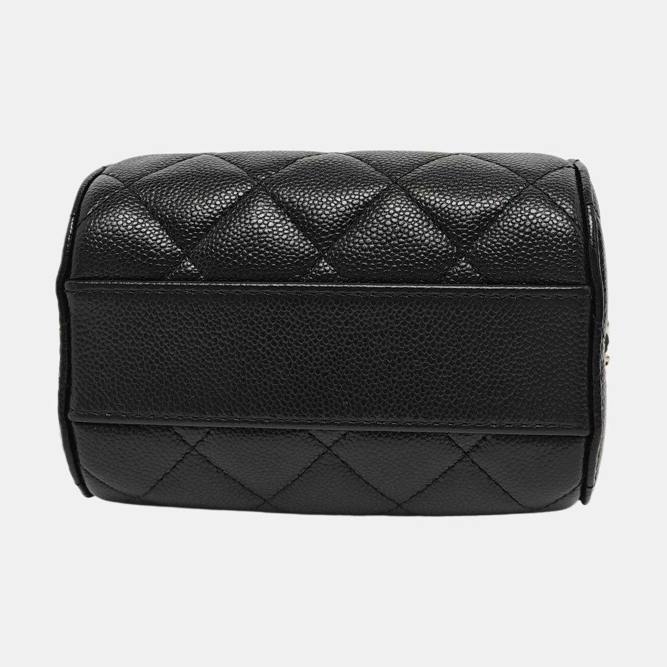 Quilted Grained Calfskin Black