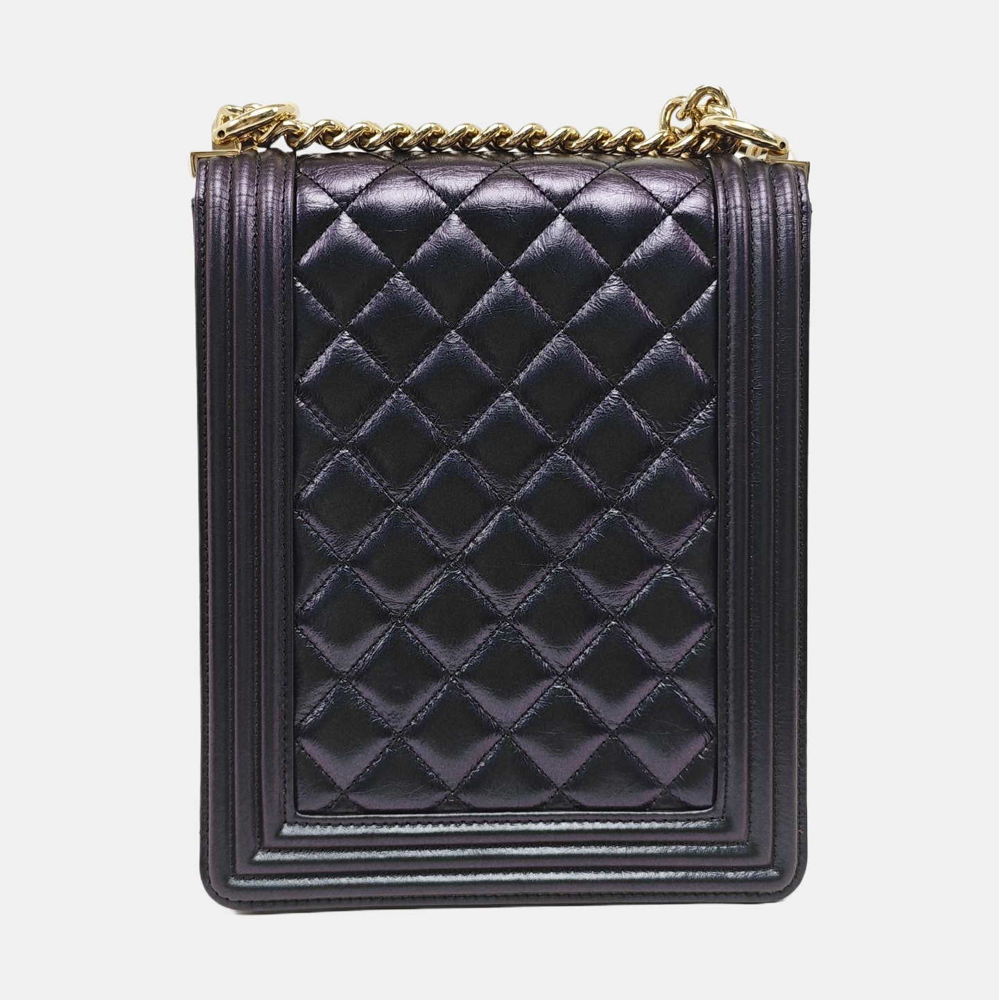 Authenticated pre-owned  Boy Chanel Quilted Calfskin Black - Shoulder Bag at Looply