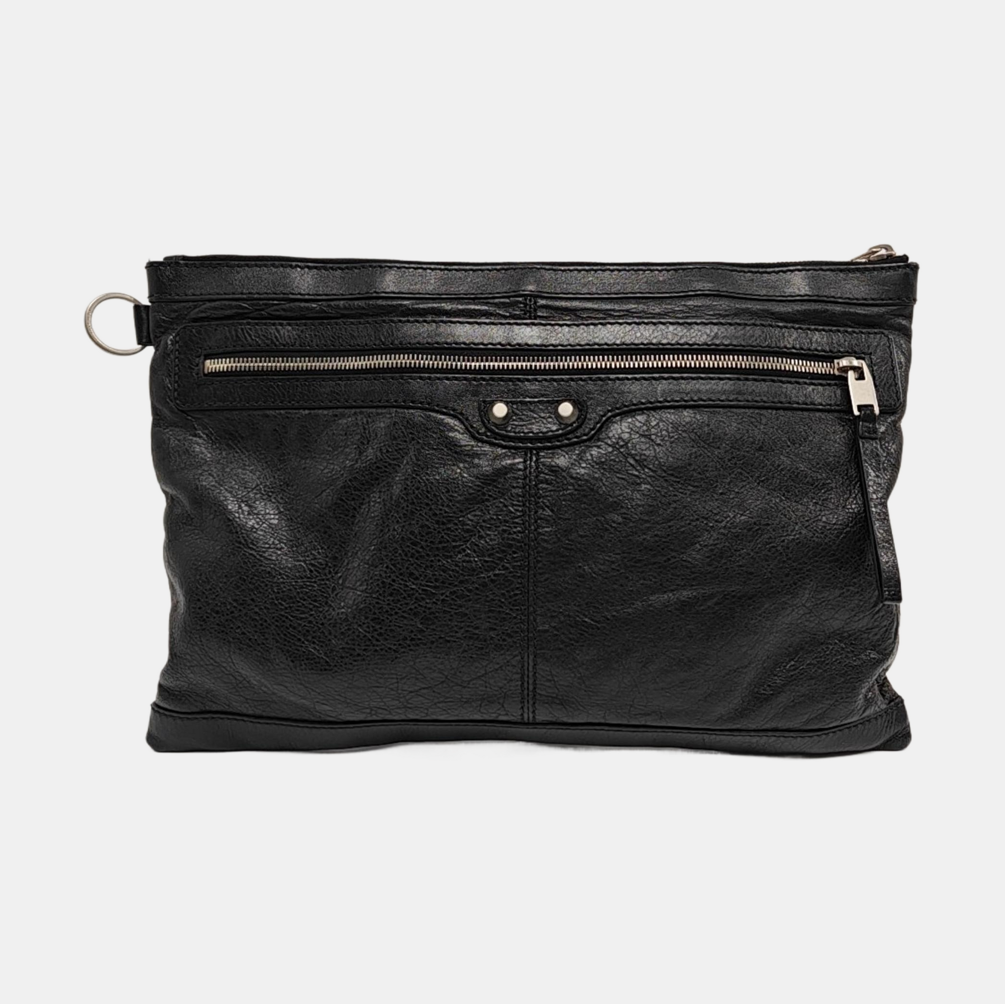 Authenticated pre-owned  Classic City Medium Lambskin Black - Clutch at Looply