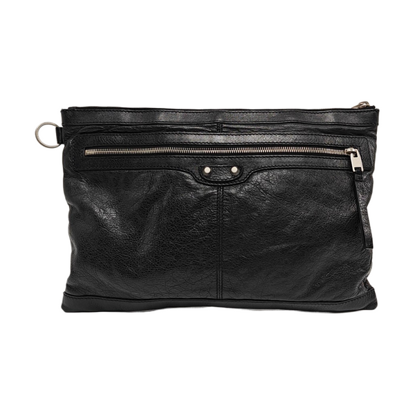 Authenticated pre-owned  Classic City Medium Lambskin Black - Clutch at Looply