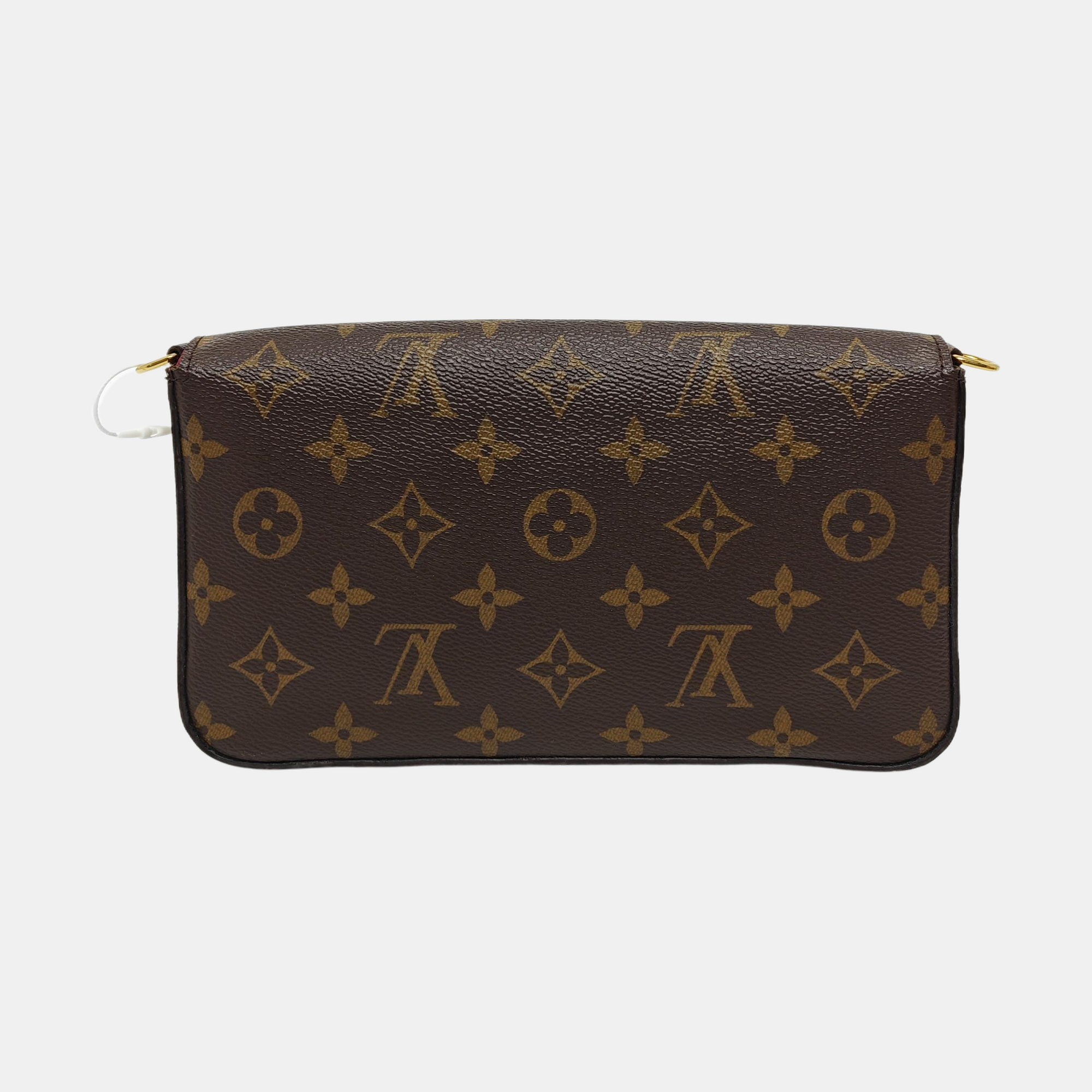 Authenticated pre-owned  Félicie Monogram Coated Canvas Brown - Shoulder Bag at Looply