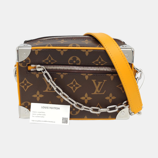 SOFT TRUNK Mini Monogram Coated Canvas Brown