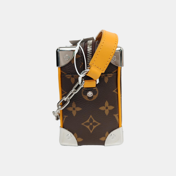 SOFT TRUNK Mini Monogram Coated Canvas Brown