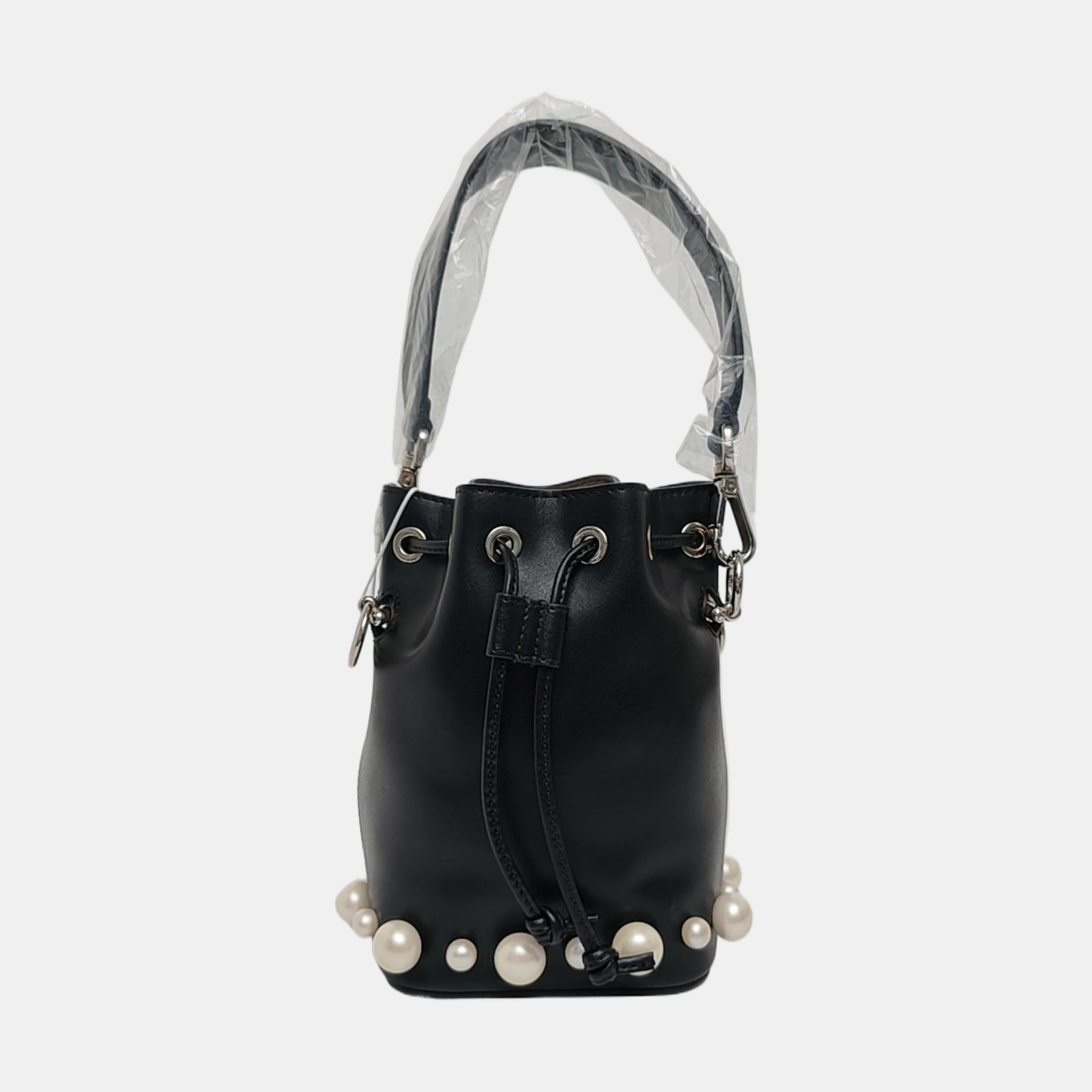 Authenticated pre-owned  Mon Tresor Small Calfskin Black - Top Handle Bag at Looply