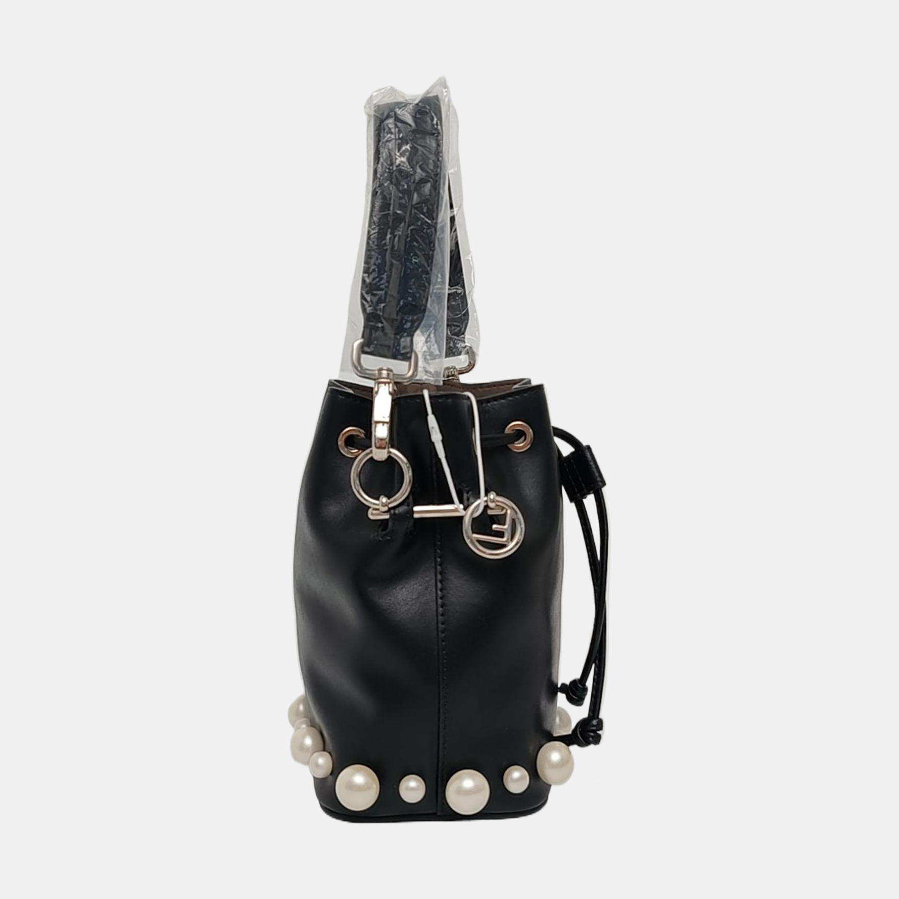 Authenticated pre-owned  Mon Tresor Small Calfskin Black - Top Handle Bag at Looply