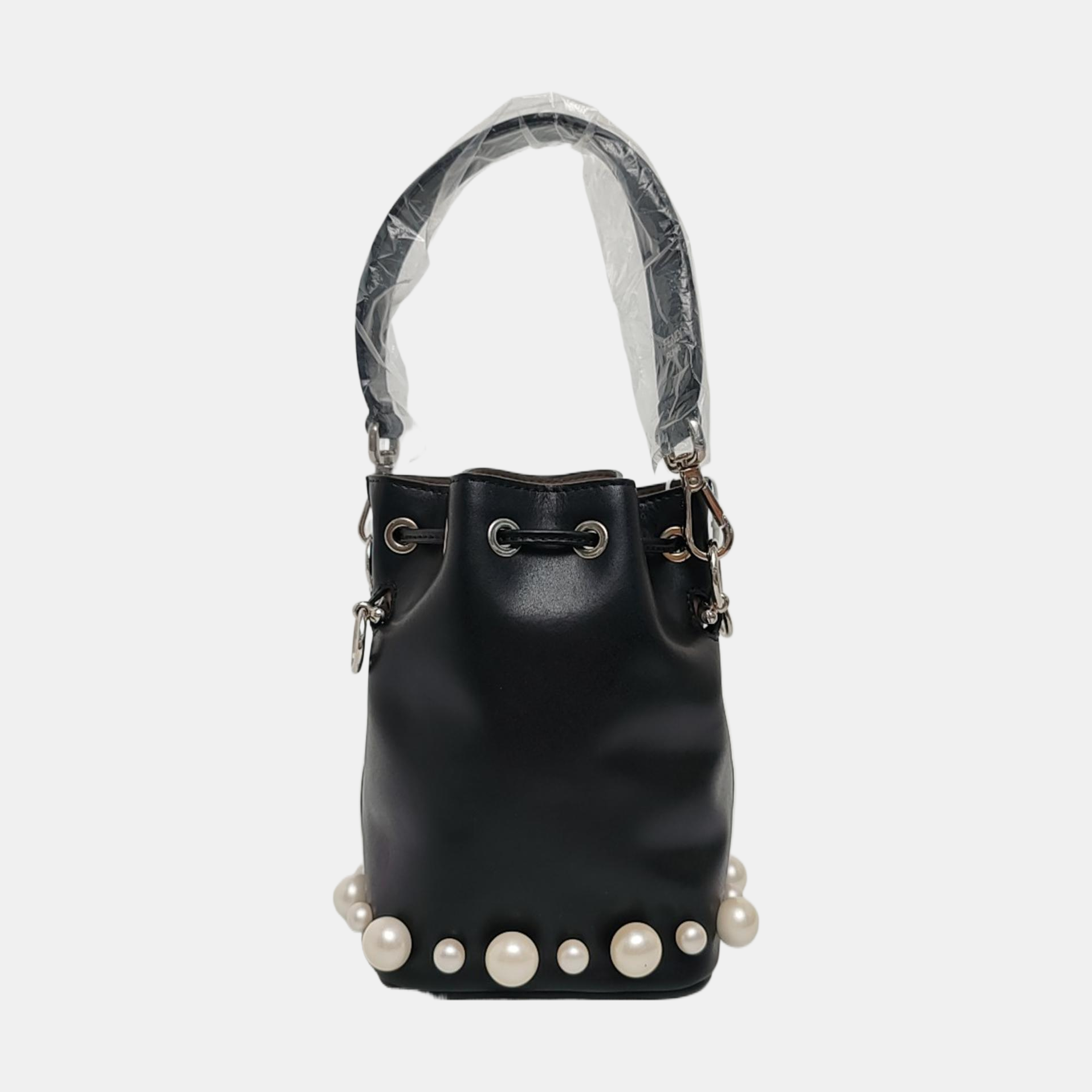 Authenticated pre-owned  Mon Tresor Small Calfskin Black - Top Handle Bag at Looply