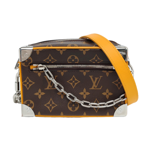 SOFT TRUNK Mini Monogram Coated Canvas Brown