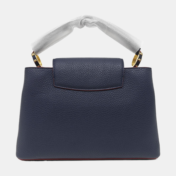 Authenticated pre-owned  Capucines MM Calfskin Blue - Shoulder Bag at Looply