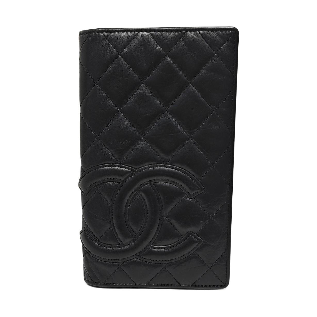 Authenticated pre-owned  Cambon Quilted Calfskin Black Wallet - Wallet at Looply