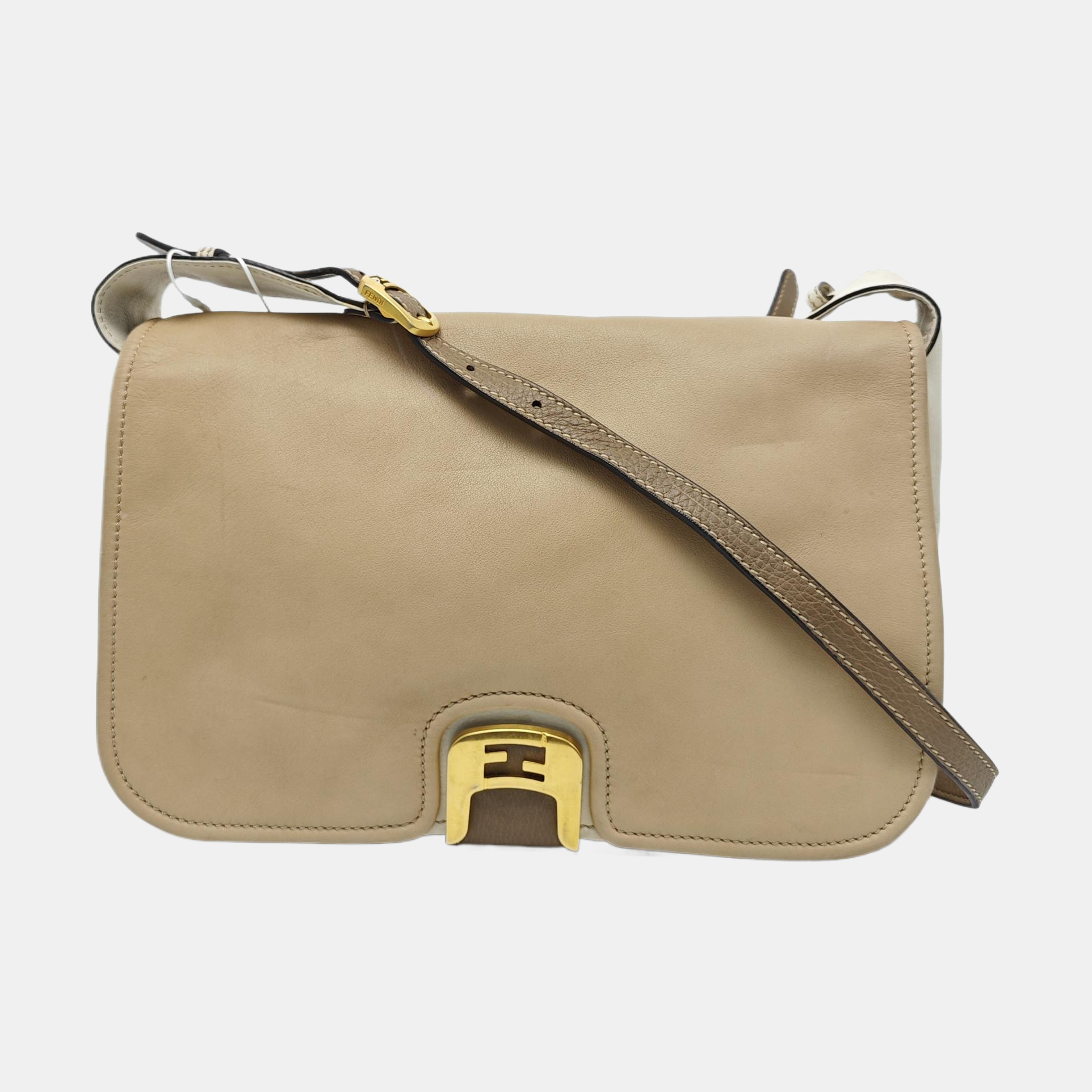 Calfskin Crossbody Bag Brown