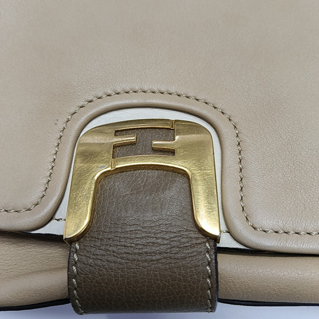 Calfskin Crossbody Bag Brown