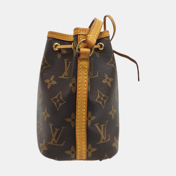 Authenticated pre-owned  Néonoé Nano Monogram Coated Canvas Brown - Shoulder Bag at Looply