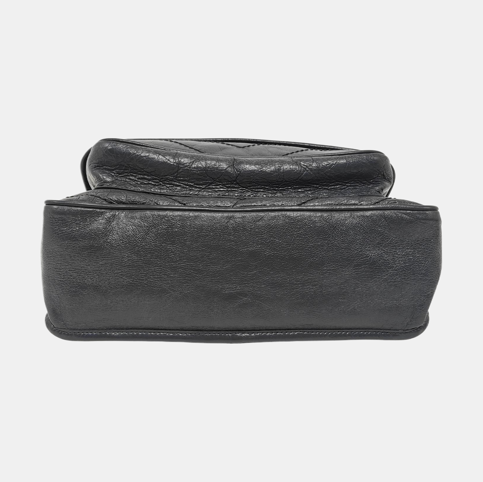 NIKI Medium Chevron Calfskin Gray