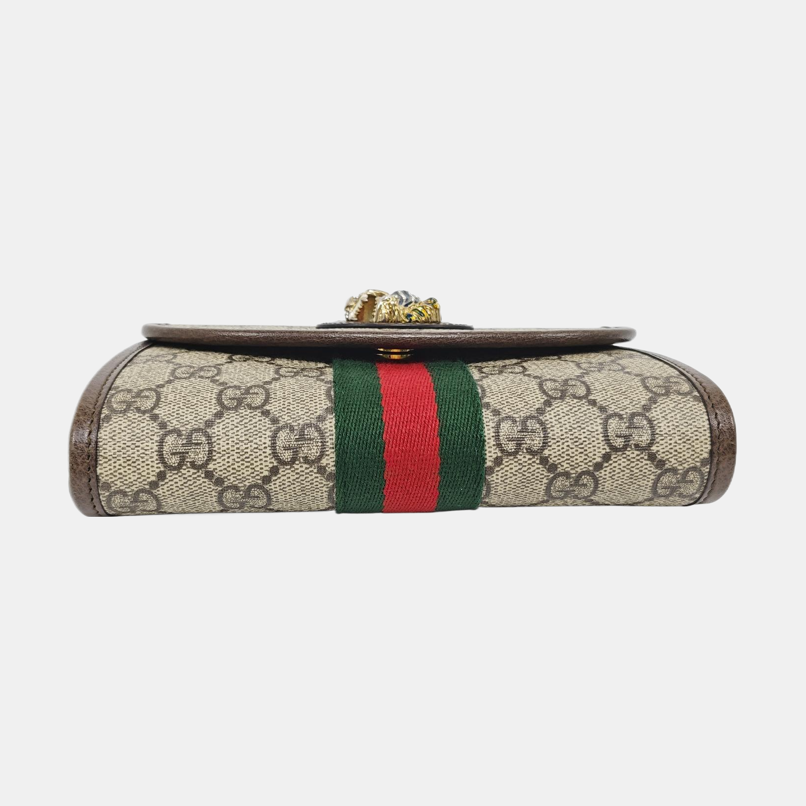 Authenticated pre-owned  Rajah Mini Monogram Coated Canvas Beige - Shoulder Bag at Looply