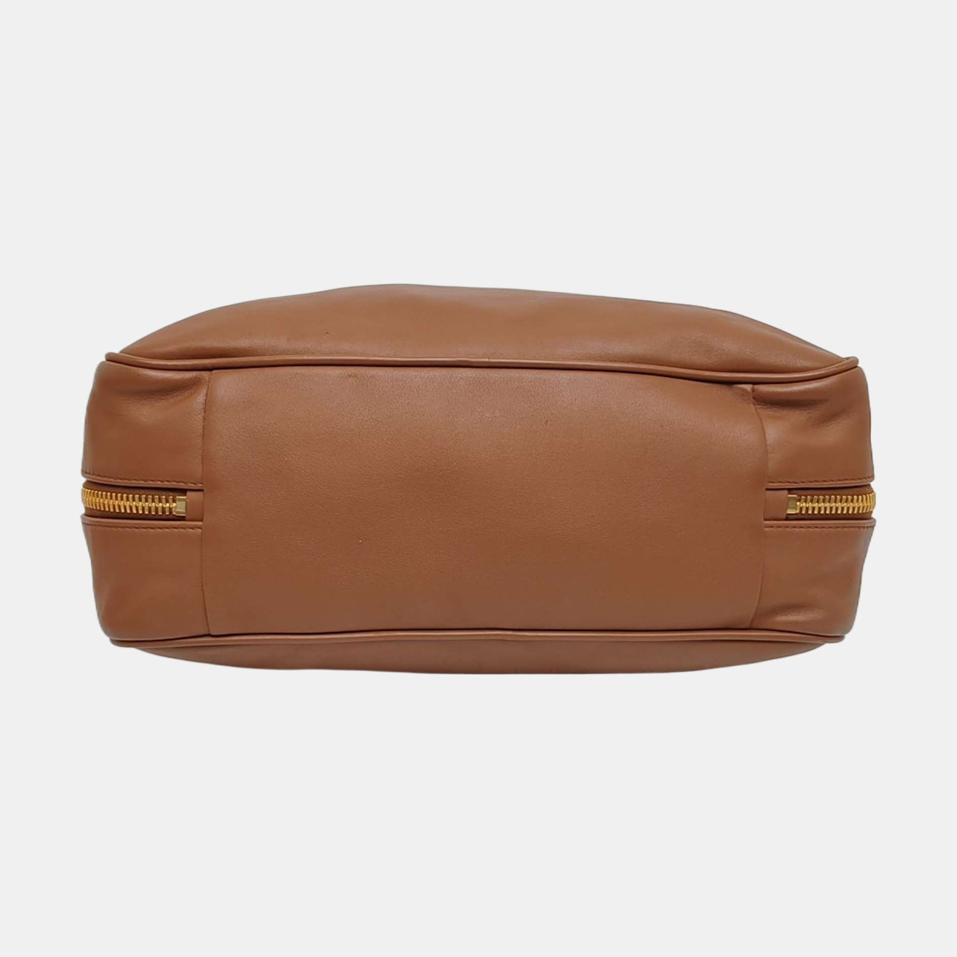 Authenticated pre-owned  Beau Large Calfskin Brown - Top Handle Bag at Looply