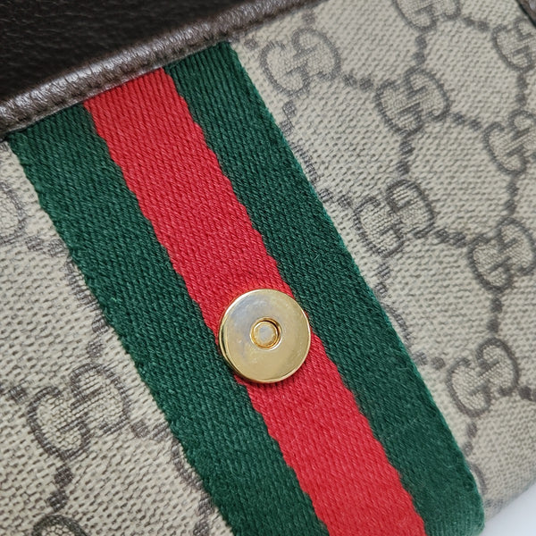 Authenticated pre-owned  Rajah Mini Monogram Coated Canvas Beige - Shoulder Bag at Looply