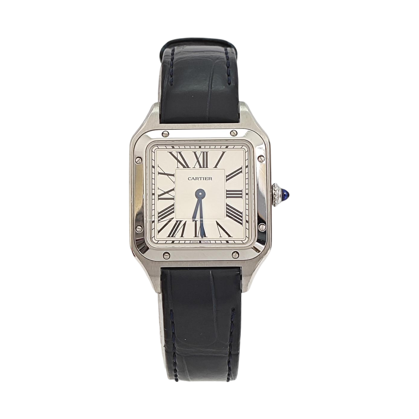 Santos-Dumont 27.5mm Silver Quartz Watch