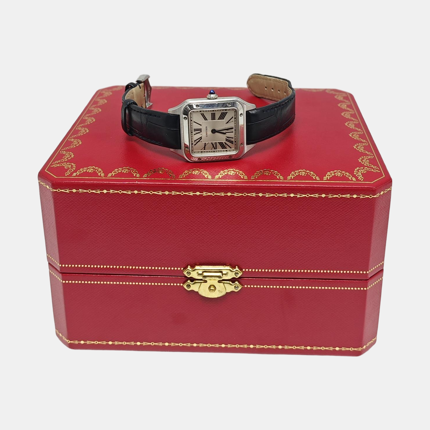 Santos-Dumont 27.5mm Silver Quartz Watch