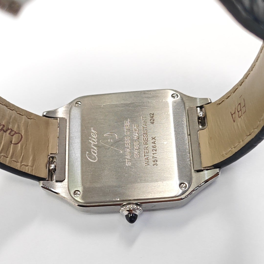 Santos-Dumont 27.5mm Silver Quartz Watch