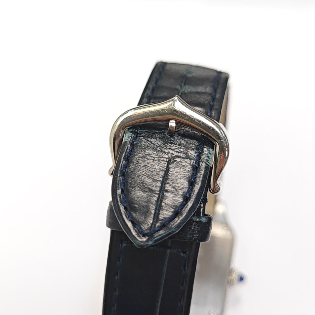 Santos-Dumont 27.5mm Silver Quartz Watch