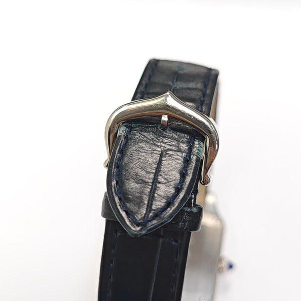 Santos-Dumont 27.5mm Silver Quartz Watch