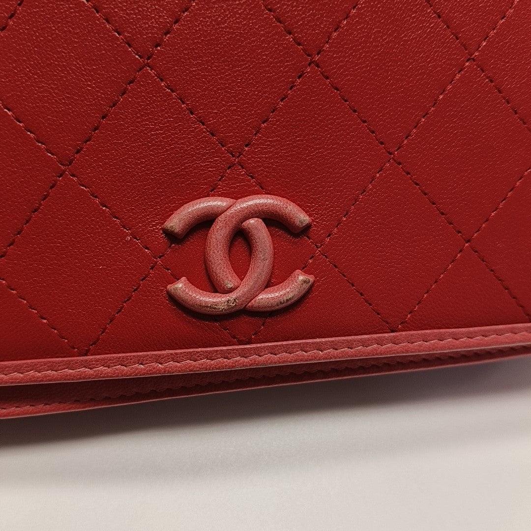Quilted Lambskin Red