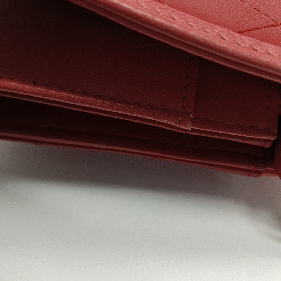 Quilted Lambskin Red