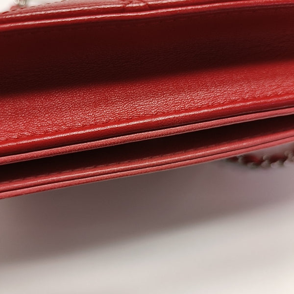 Quilted Lambskin Red