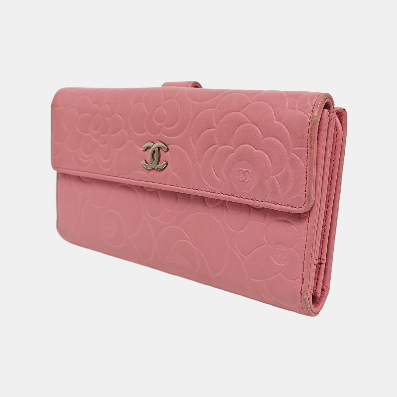 Quilted Lambskin Wallet Pink